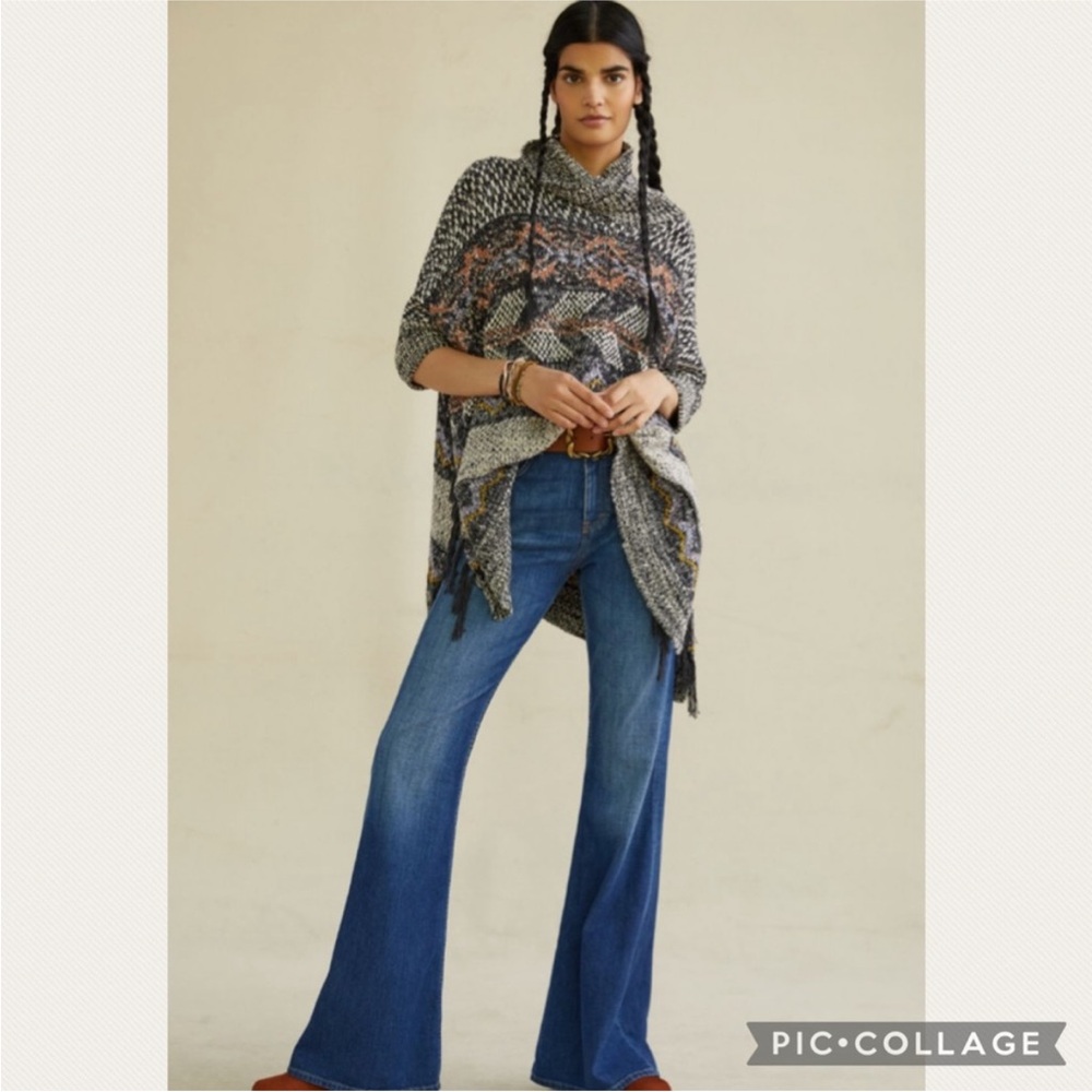 NWT Anthropologie Pilcro Magda Knit Poncho - Picture 5 of 15